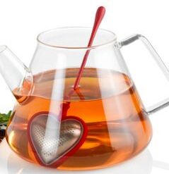 Čajítko BIG HEART červené