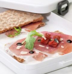 Desiatový box TO GO FLAT biely