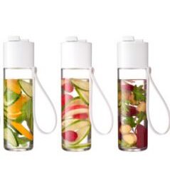 Fľaška na pitie JUST WATER ružová