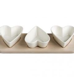 Misky srdce set 4ks