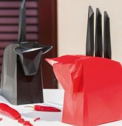 Stojan Pablo + 4 nože na steaky Black