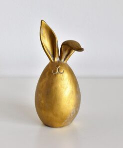 Zlatý dekoračný zajac