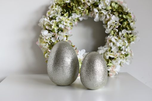 Dekoračné vajíčko SILVER-GREEN