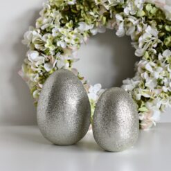 Dekoračné vajíčko SILVER-GREEN