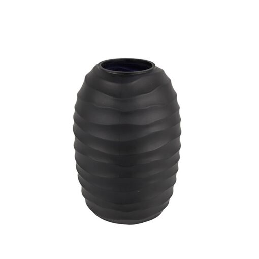 Váza čierna sklo 23cm