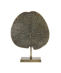 Dekorácia List bronzový 34x9x43 cm