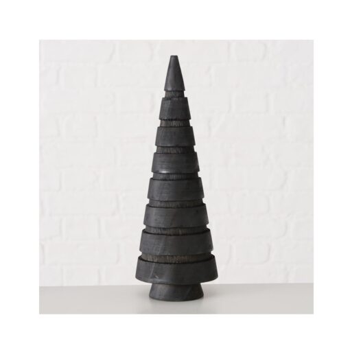 Drevená dekorácia - STROMČEK čierny 23cm
