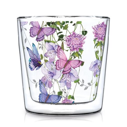 Dvojstenný pohár - Flower Splash 300ml