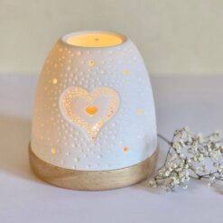 Porcelánový svietnik SRDCE