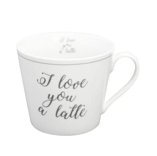 Porcelánový hrnček I LOVE YOU A LATTE