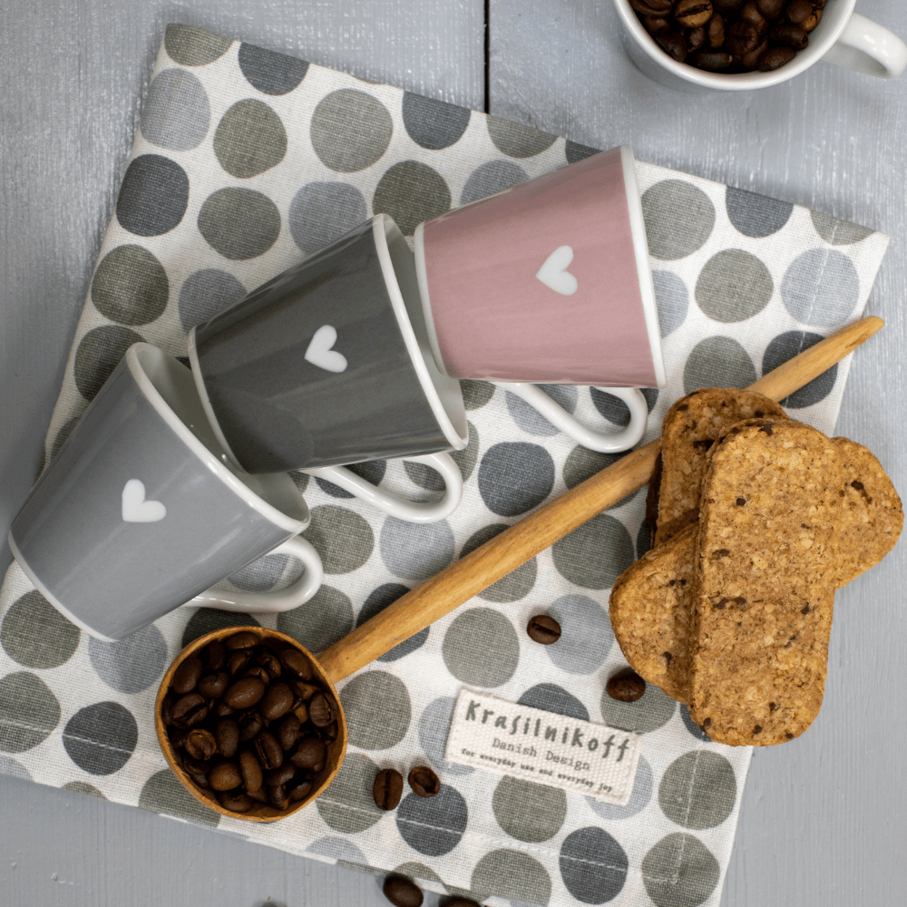 Porcelánový ESPRESSO hrnček 90ml bledosivý