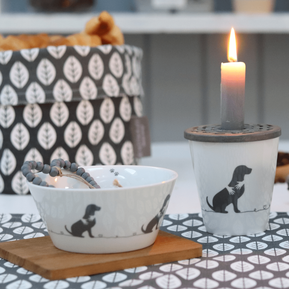 Porcelánová miska so psíkom