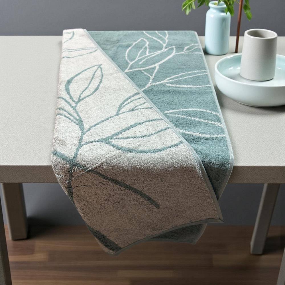 CAWO froté osuška 70x140cm Floral  mentolová – Obrázok 4