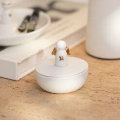 Porcelánová mini dóza ANJEL 6 cm