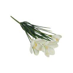 Umelý kvet Krokus 30 cm biely