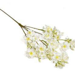 Umelá vetvička Čerešňa 63 cm biela