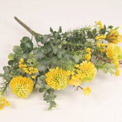 Umelá kytica žltá 34 cm